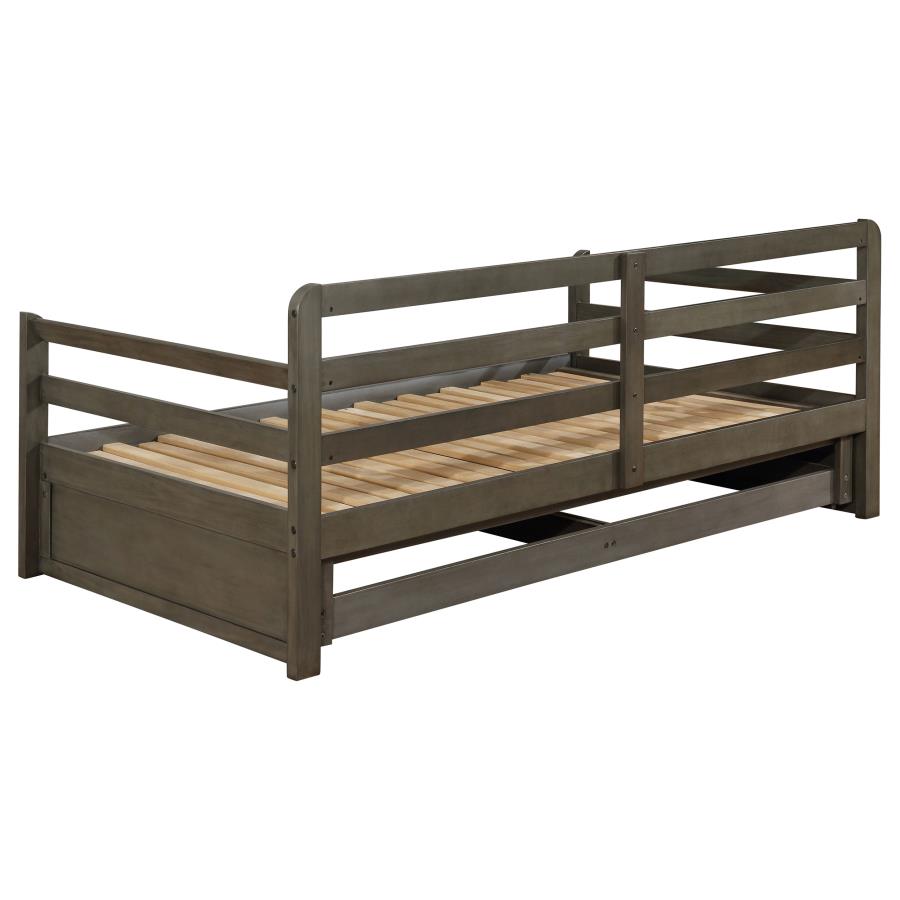 Sorrento 2-drawer Twin XL Daybed with Extension Trundle Grey-zoom-9