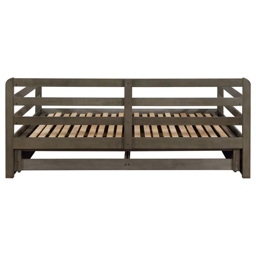 Sorrento 2-drawer Twin XL Daybed with Extension Trundle Grey-zoom-11