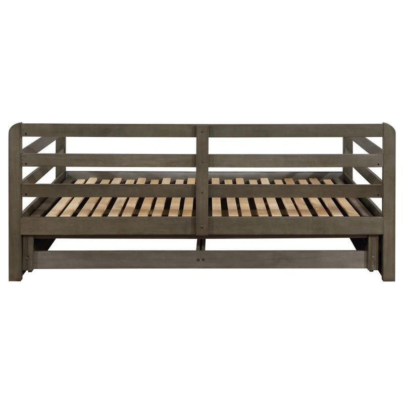 Sorrento 2-drawer Twin XL Daybed with Extension Trundle Grey-zoom-