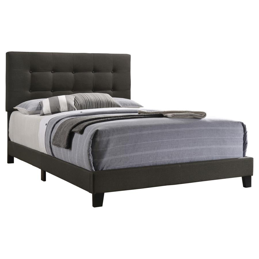 Mapes Upholstered Queen Panel Bed Charcoal-zoom-3