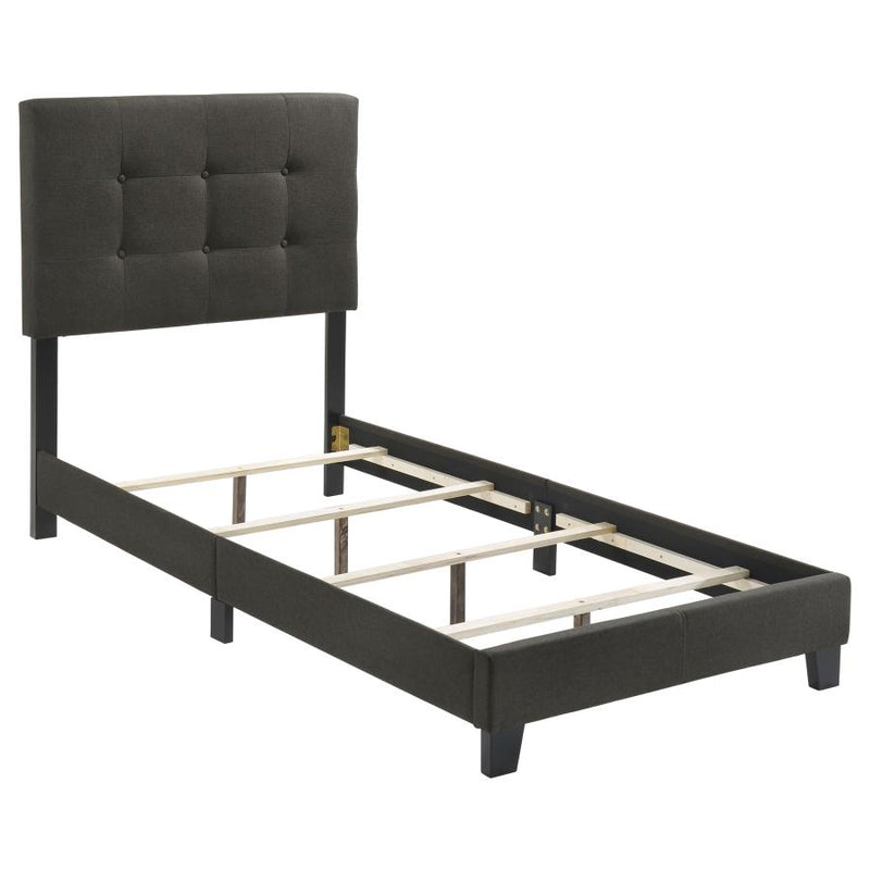 Mapes Upholstered Twin Panel Bed Charcoal-zoom-