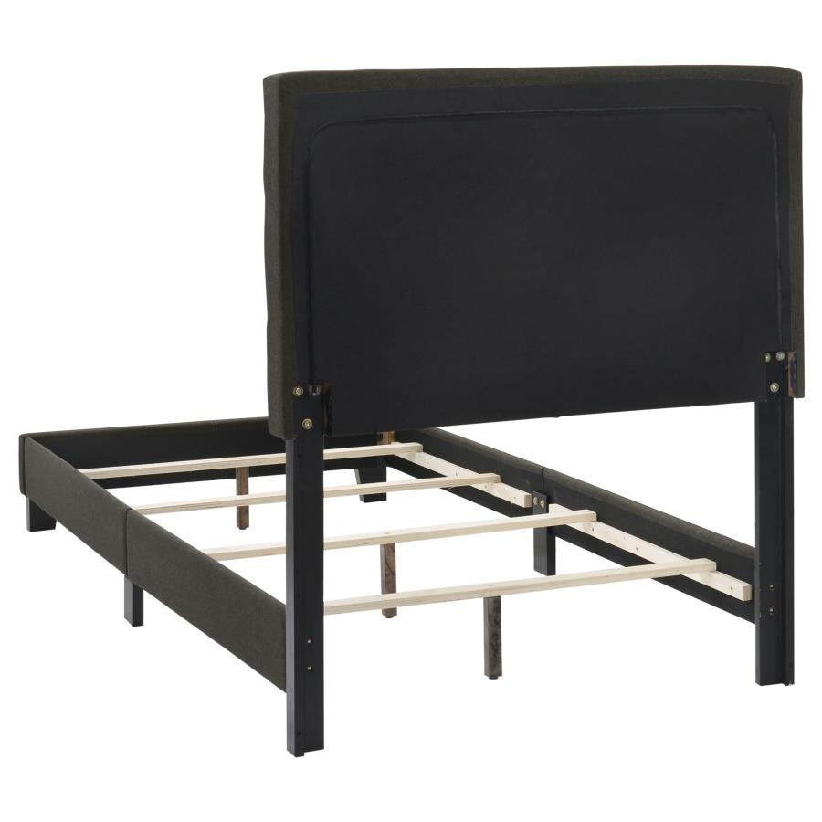 Mapes Upholstered Twin Panel Bed Charcoal-4