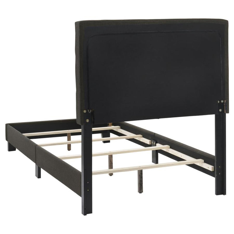 Mapes Upholstered Twin Panel Bed Charcoal-zoom-