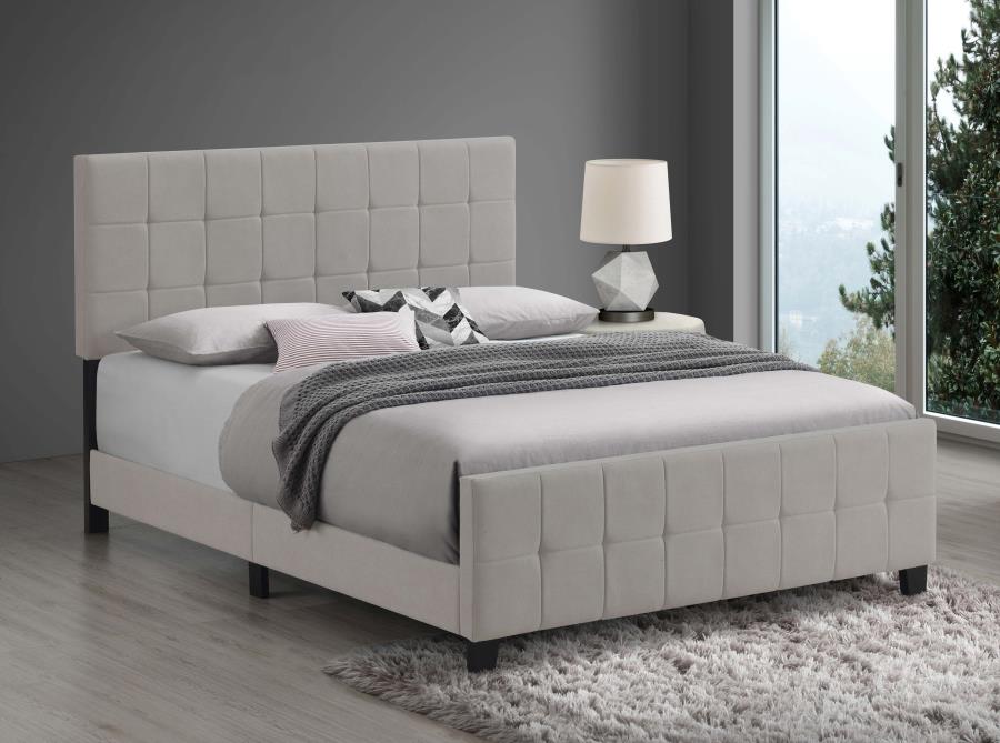 Fairfield Upholstered Eastern King Panel Bed Beige-2