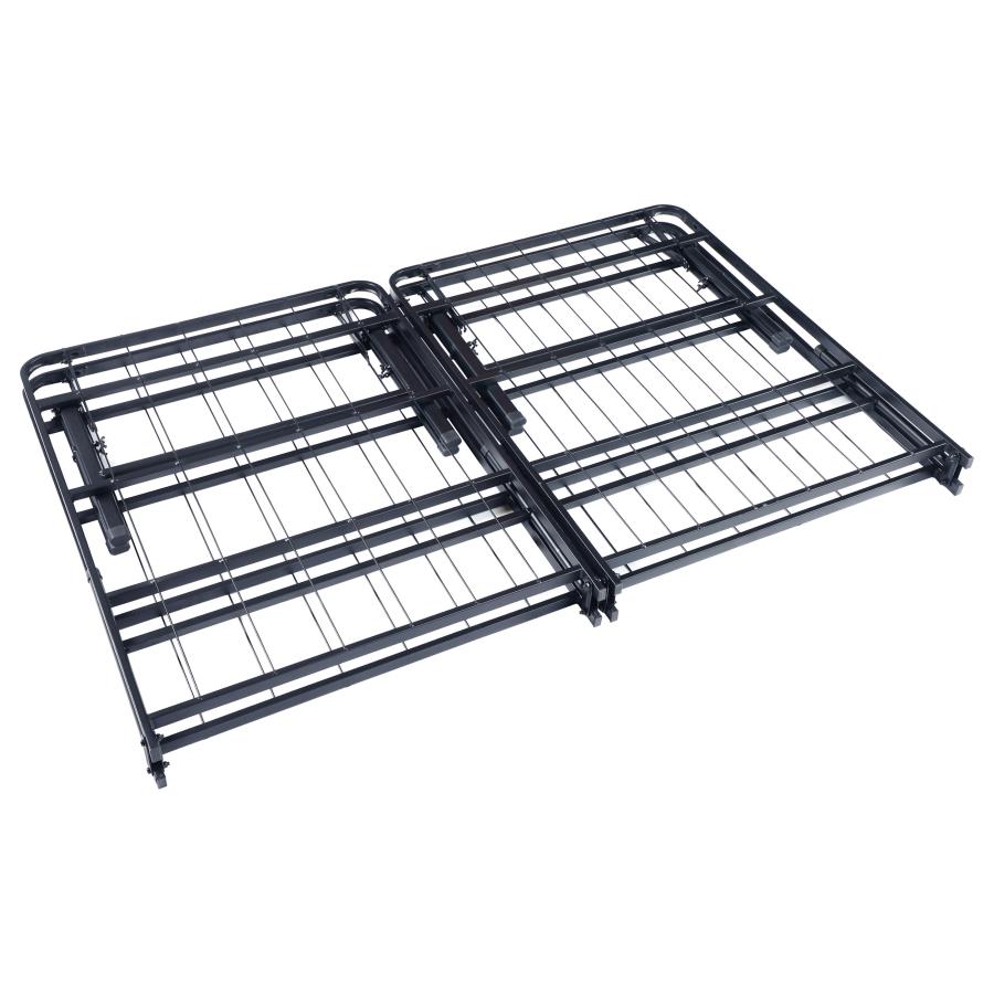 Mabel Metal Full Mattress Support Platform Bed Black-6