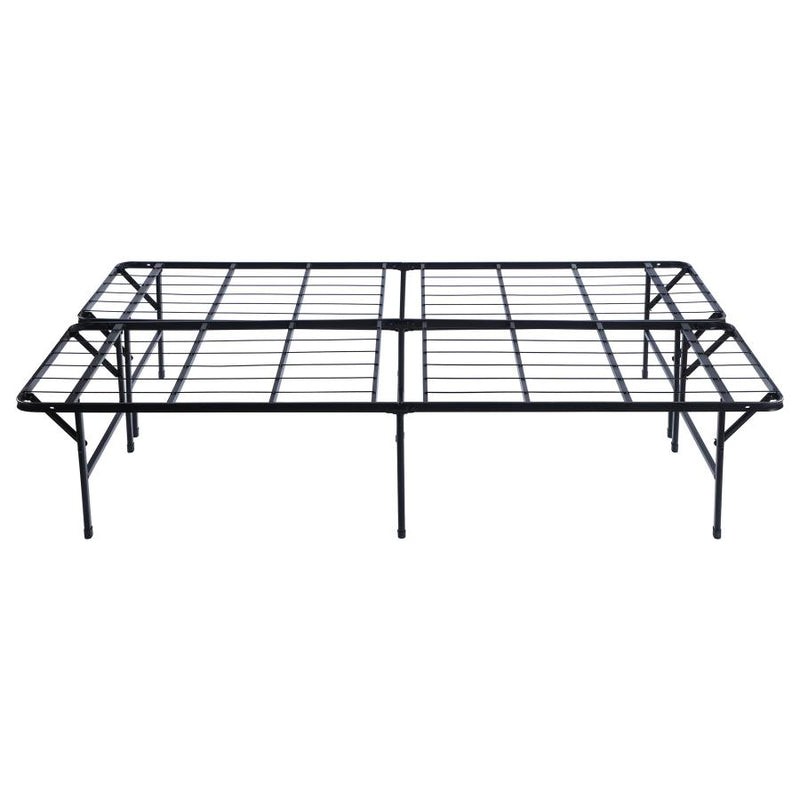 Mabel Metal Eastern King Mattress Support Platform Bed Black-zoom-