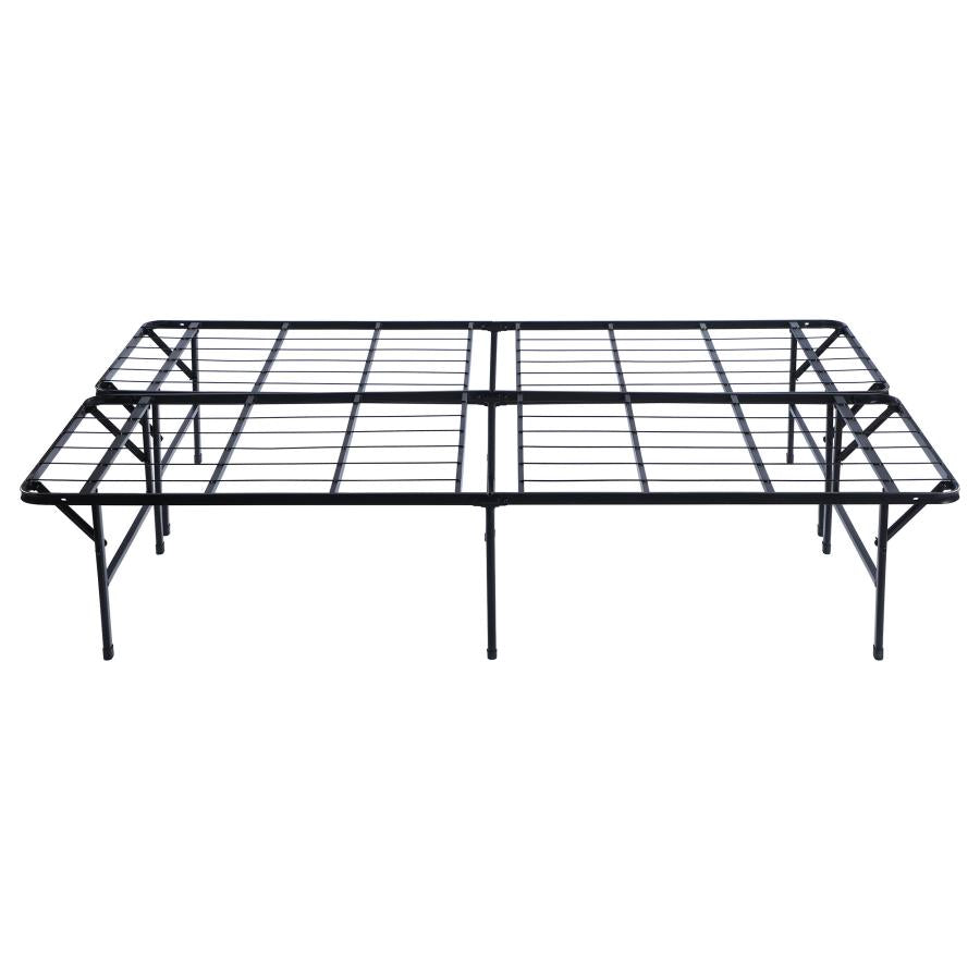 Mabel Metal California King Support Platform Bed Black-4