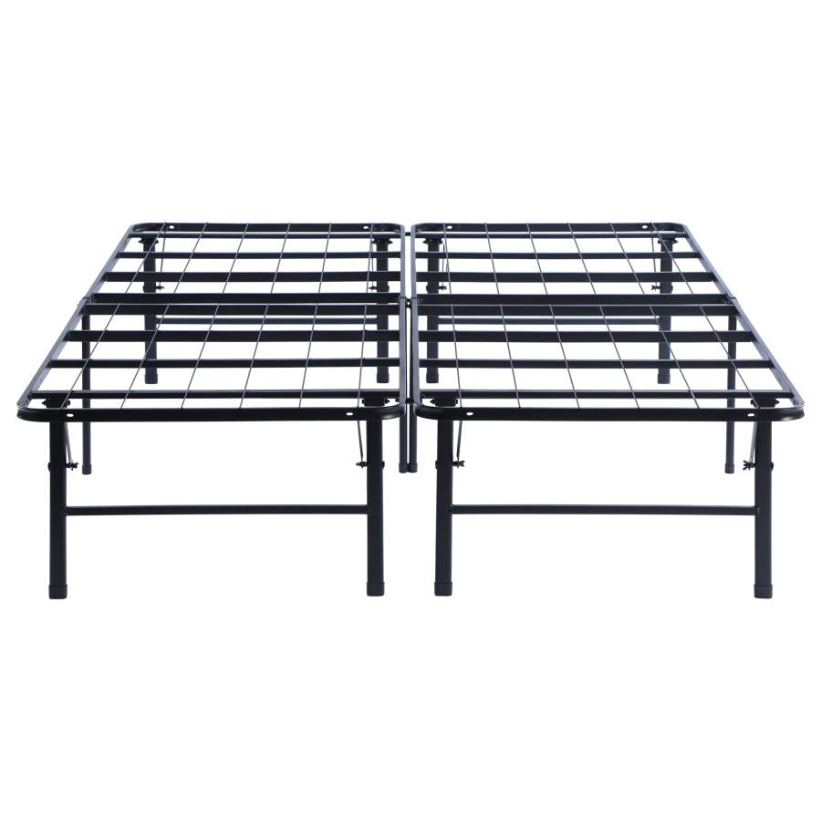 Mabel Metal Queen Mattress Support Platform Bed Black-5