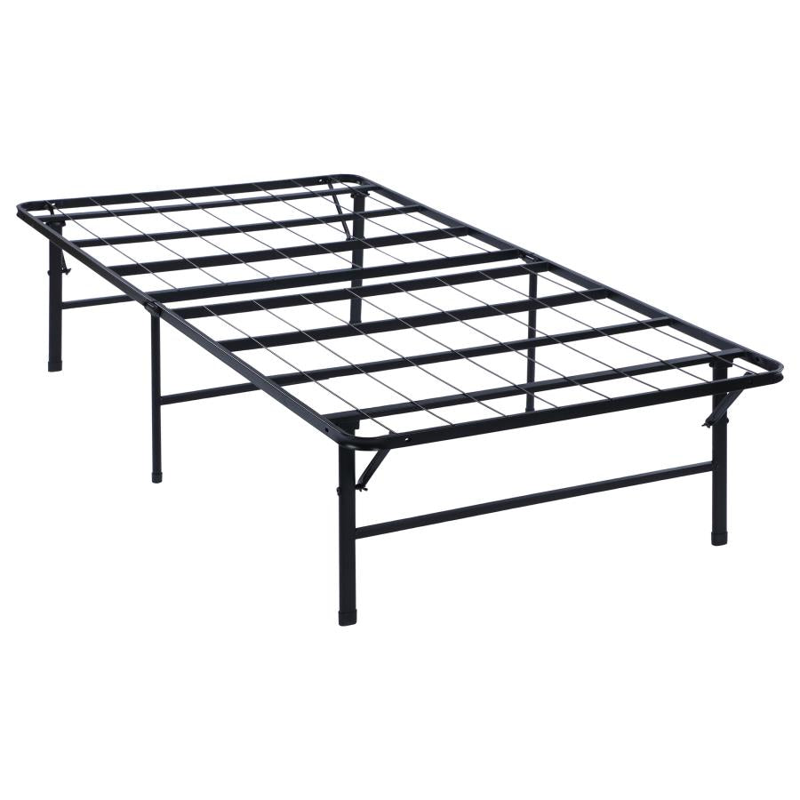 Mabel Metal Twin Mattress Support Platform Bed Black-1