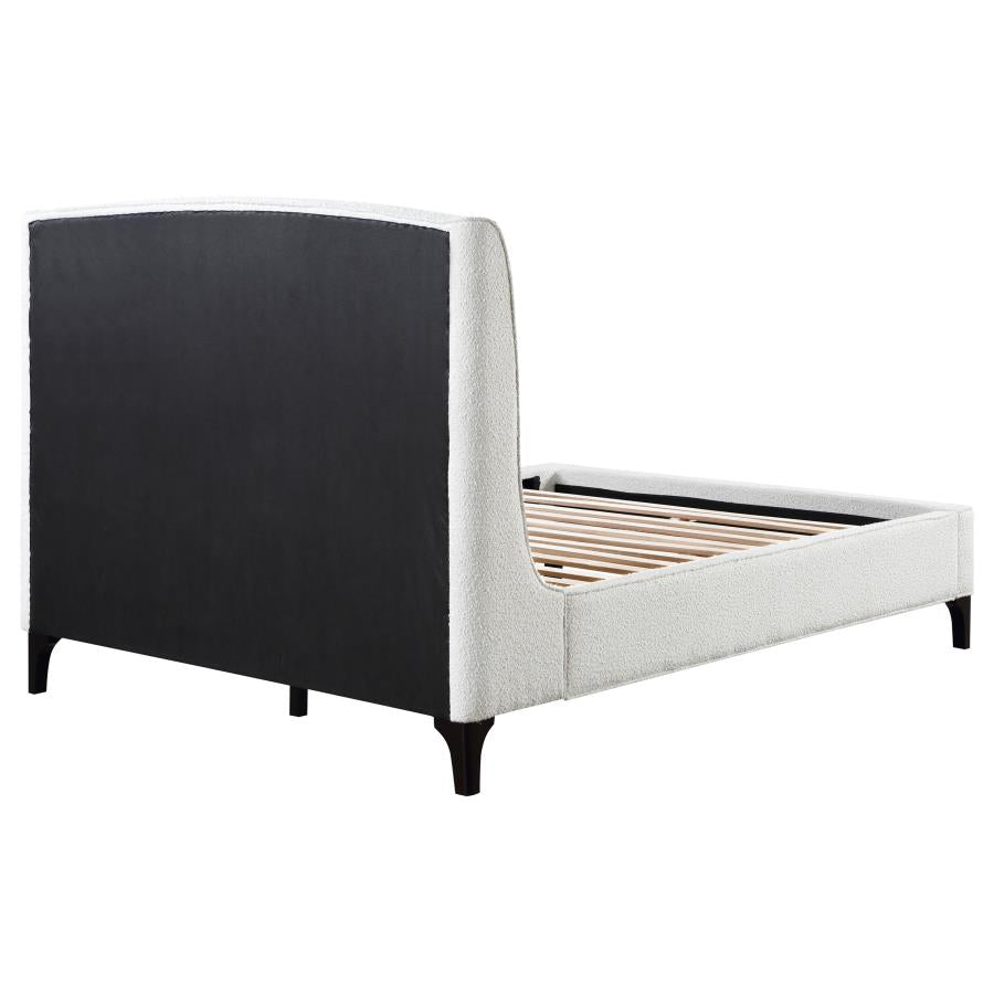 Mosby Upholstered Eastern King Wingback Bed Snow-zoom-9