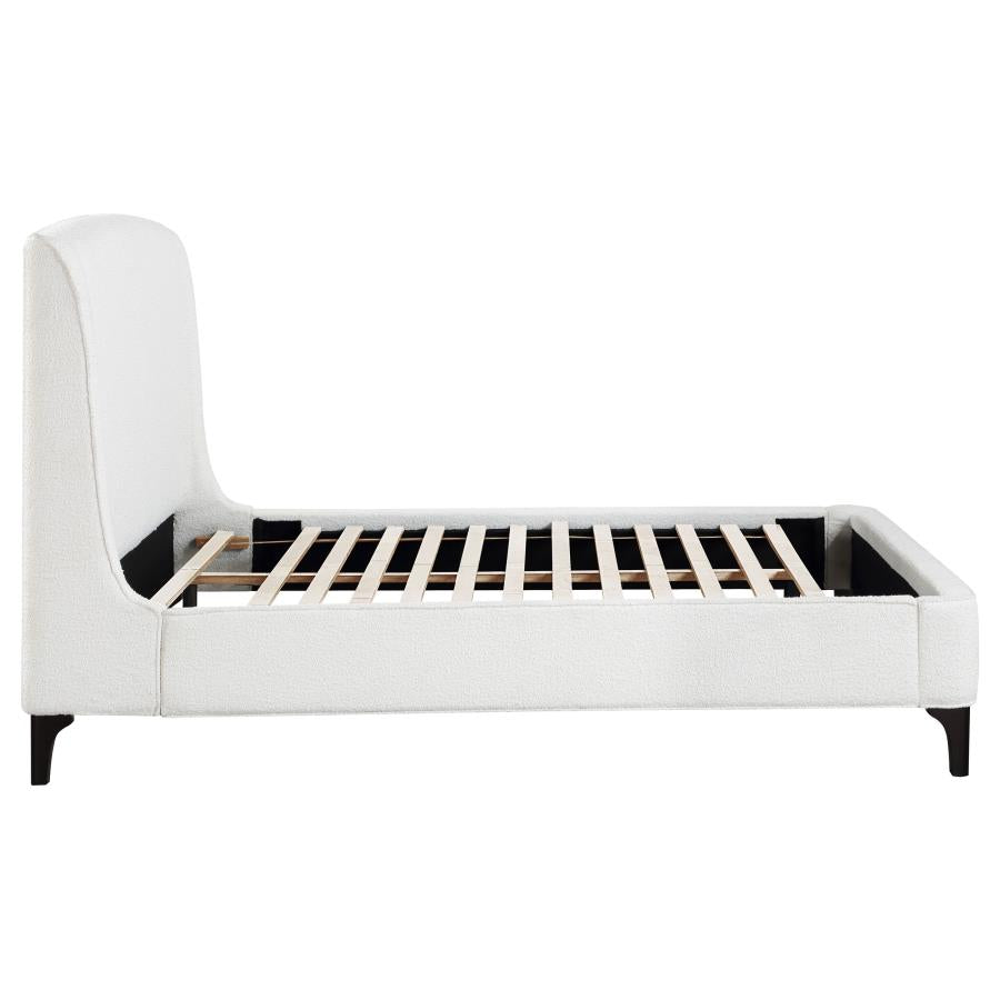 Mosby Upholstered Eastern King Wingback Bed Snow-zoom-10