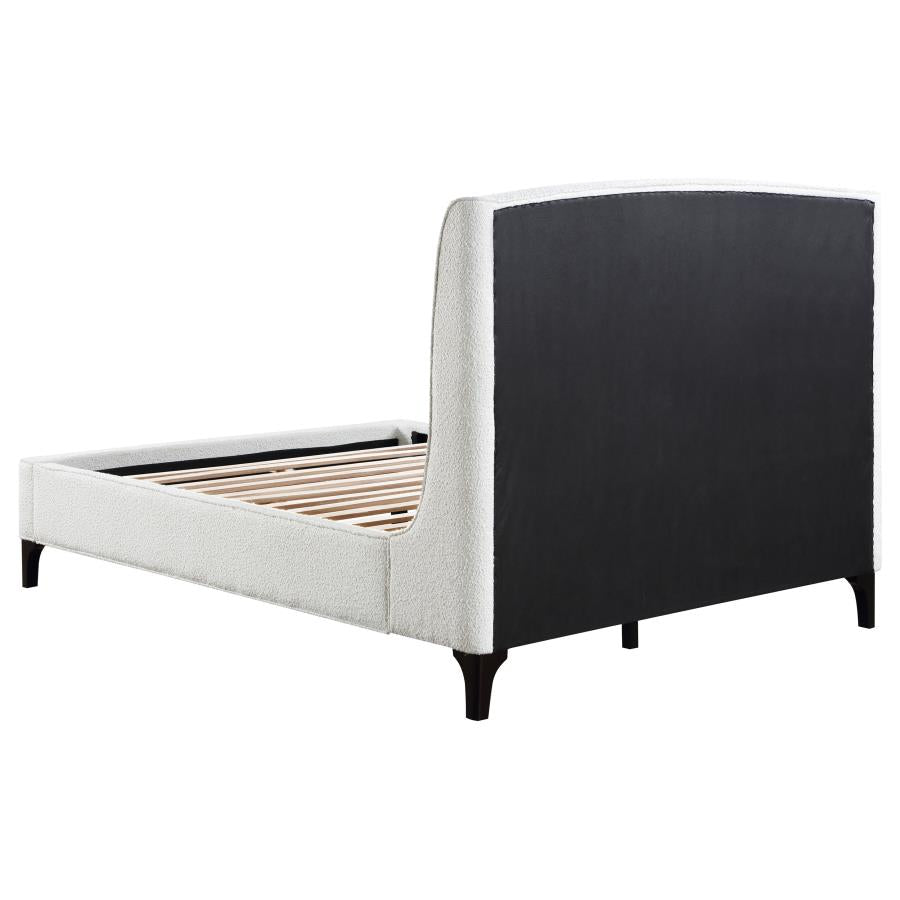 Mosby Upholstered Queen Wingback Bed Snow-zoom-7