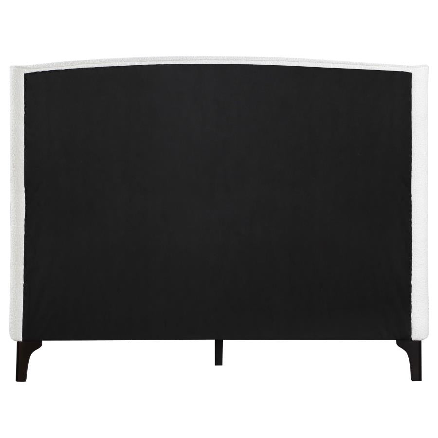 Mosby Upholstered Queen Wingback Bed Snow-zoom-8