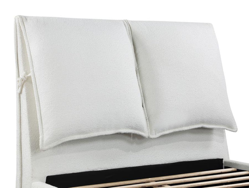 Gwendoline Upholstered Queen Panel Bed White-zoom-