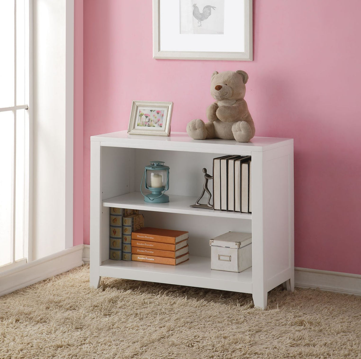 ACME Lacey Bookcase – front view – Lusso Furniture Miami