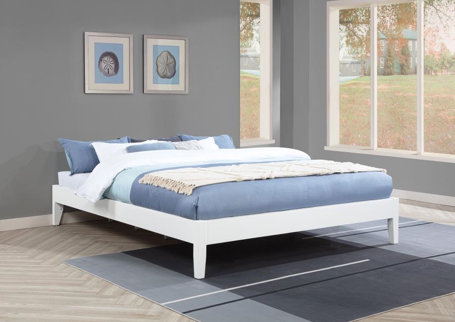 Hounslow California King Universal Platform Bed White-2