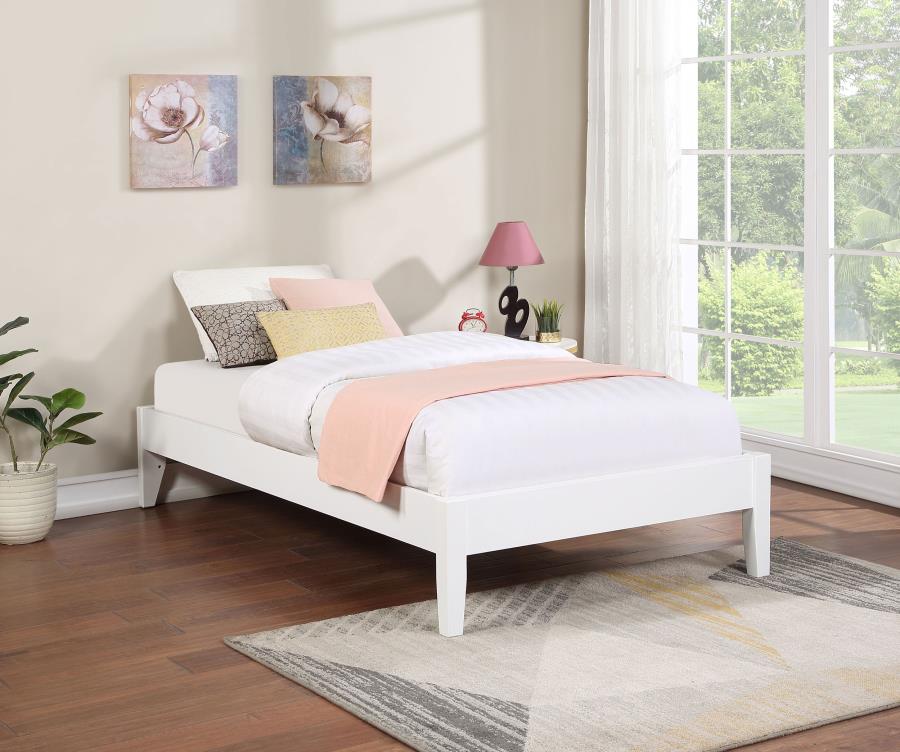 Hounslow Twin Universal Platform Bed White-2