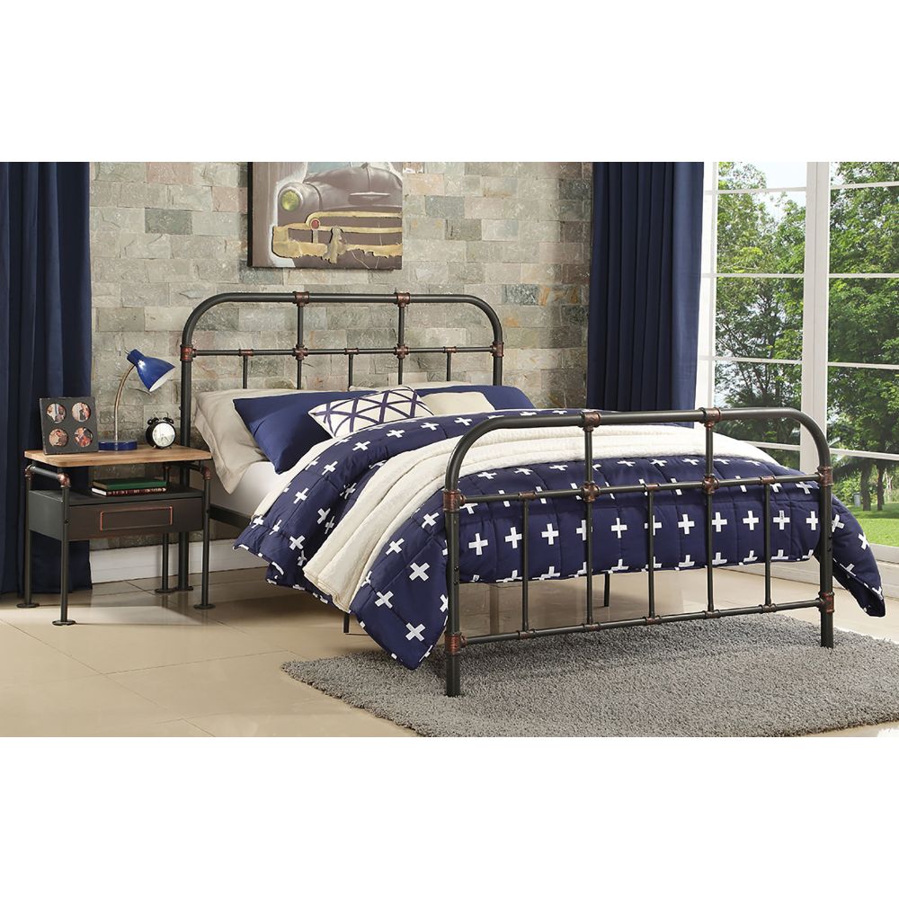 ACME Nicipolis Bed – side view – Lusso Furniture Miami