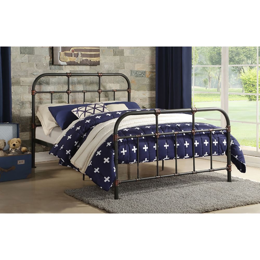 ACME Nicipolis Bed – front view – Lusso Furniture Miami