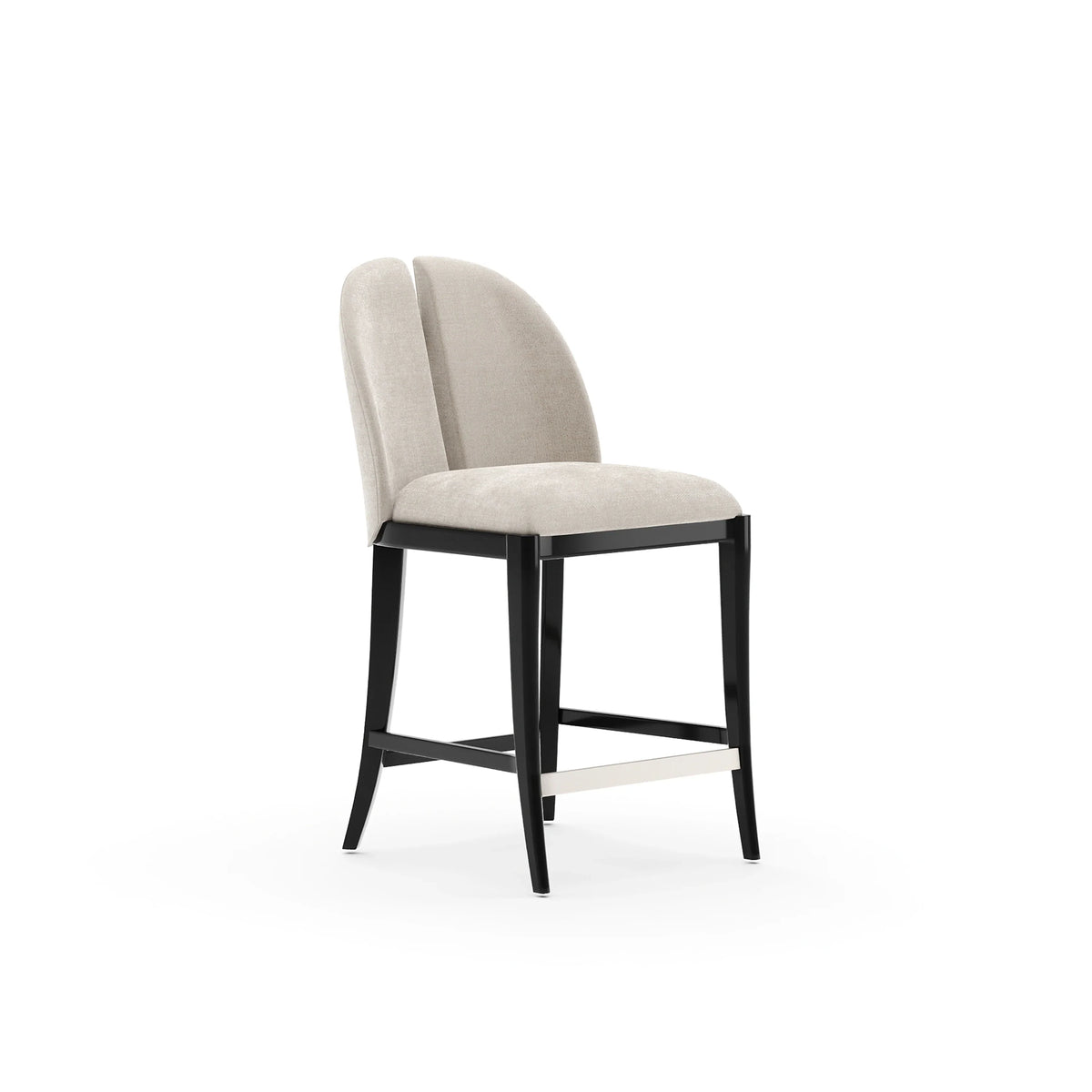 Caracole Cameo Counter Stool – side view – Lusso Furniture Miami