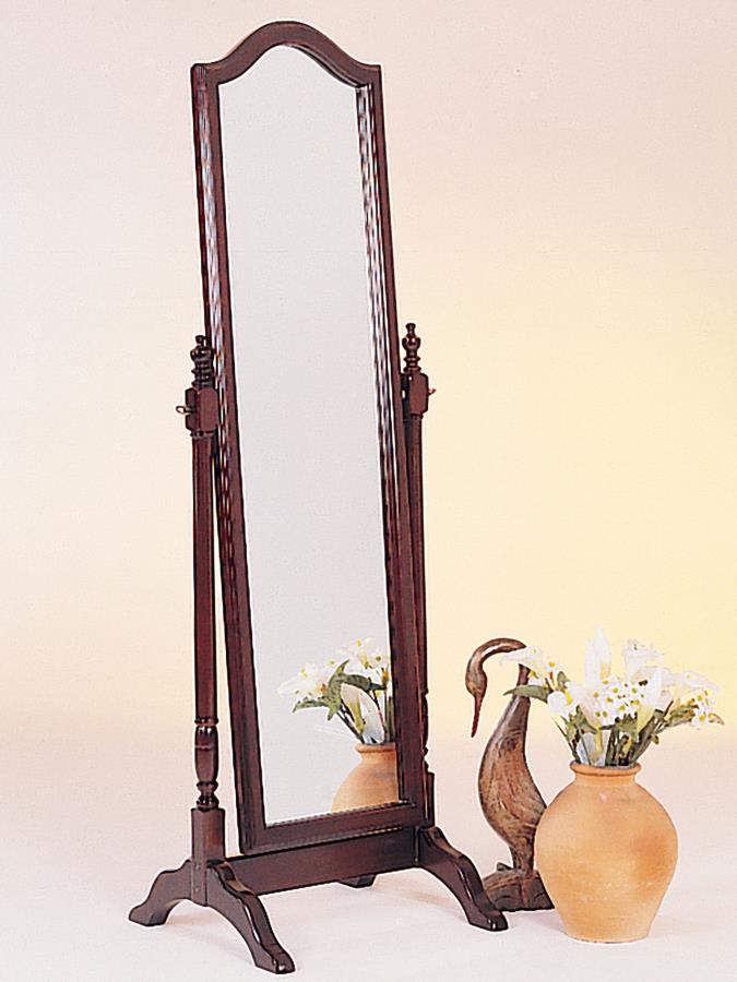 Cabot Wood Adjustable Full Length Cheval Mirror Merlot-zoom-2