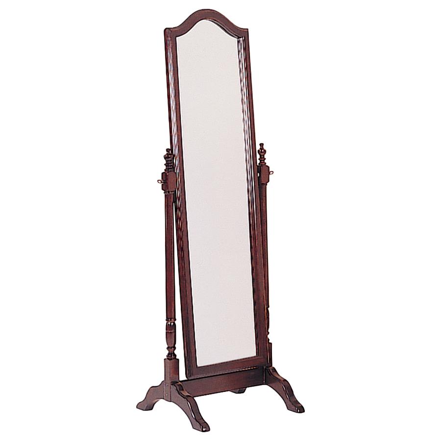 Cabot Wood Adjustable Full Length Cheval Mirror Merlot-1