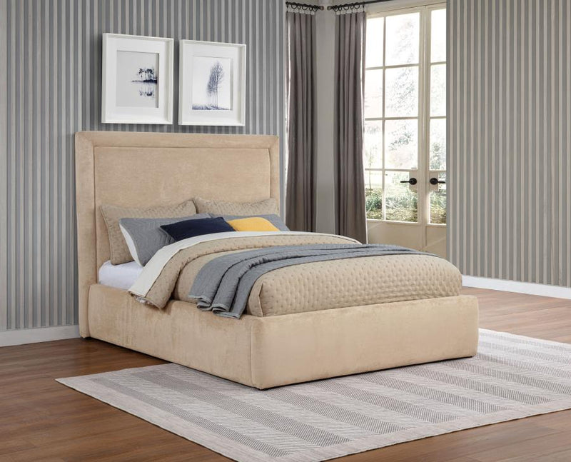 Lawson 54-inch Upholstered Full Platform Bed Light Saddle-zoom-