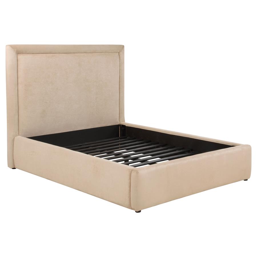 Lawson 54-inch Upholstered Full Platform Bed Light Saddle-1