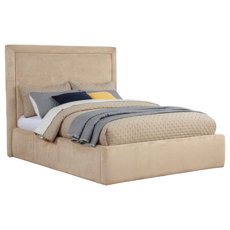 Lawson 54-inch Upholstered Full Platform Bed Light Saddle-3