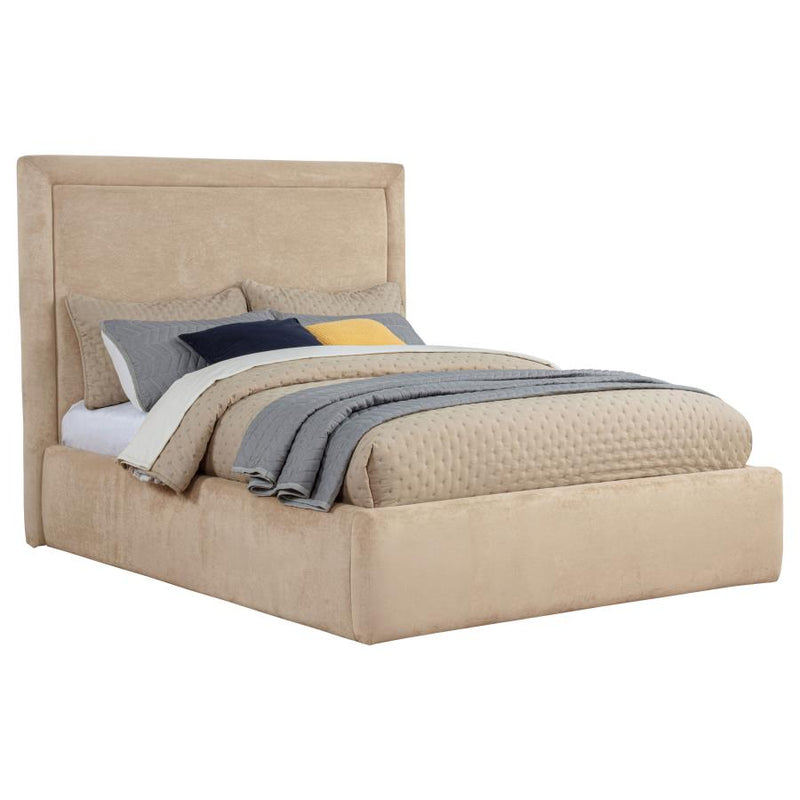 Lawson 54-inch Upholstered Full Platform Bed Light Saddle-zoom-