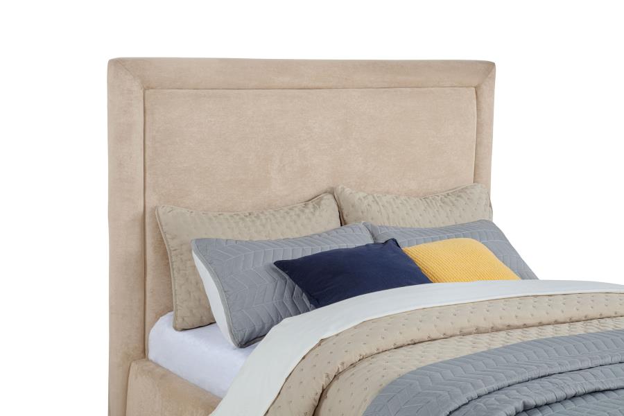 Lawson 54-inch Upholstered Full Platform Bed Light Saddle-7