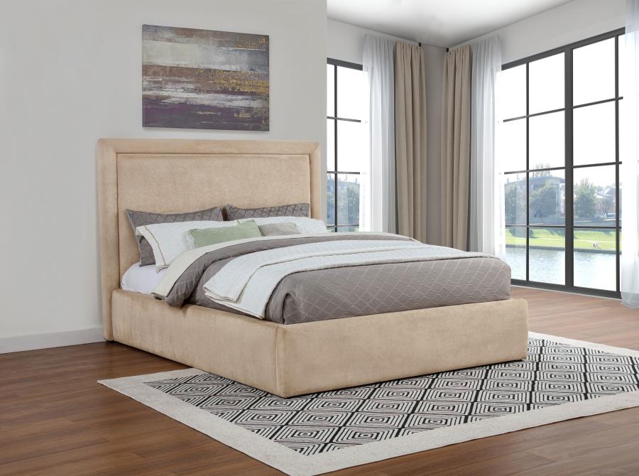 Lawson 54-inch Upholstered Eastern King Platform Bed Saddle-zoom-2