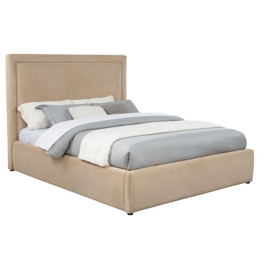 Lawson 54-inch Upholstered Queen Platform Bed Light Saddle-zoom-3