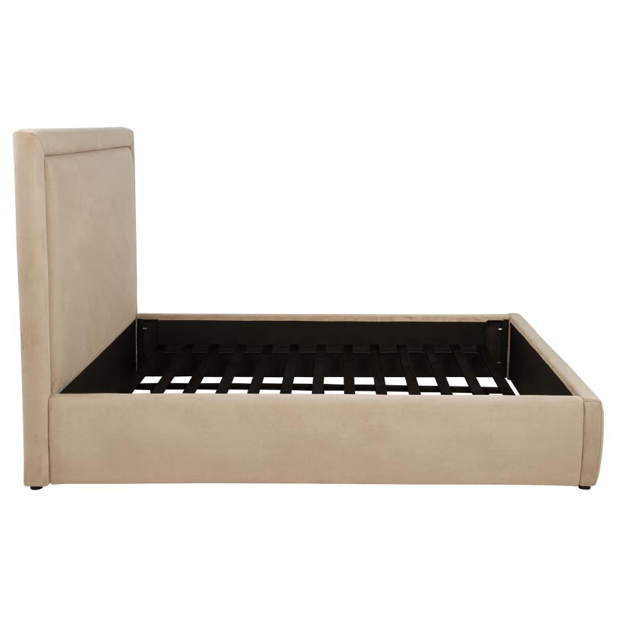 Lawson 54-inch Upholstered Queen Platform Bed Light Saddle-zoom-6