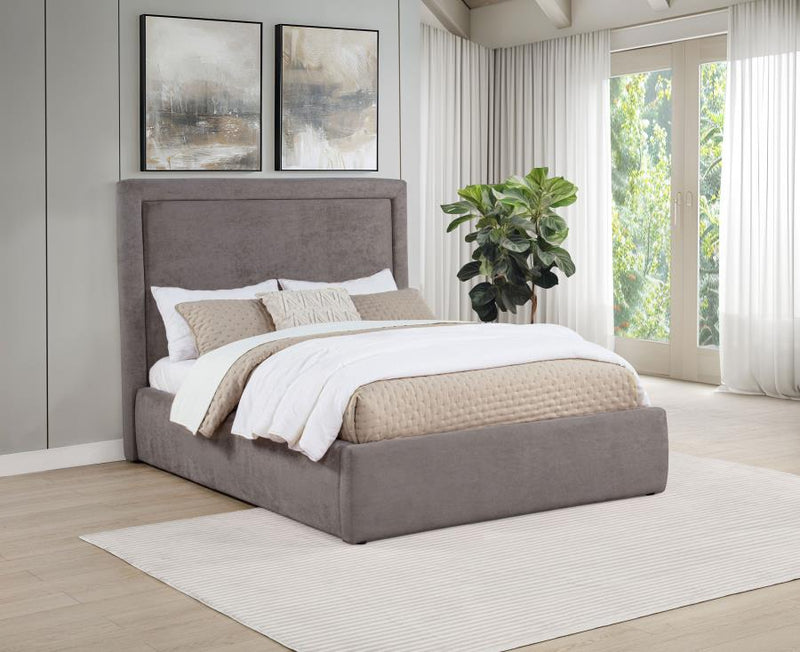 Lawson 54-inch Upholstered Full Panel Platform Bed Mushroom-zoom-