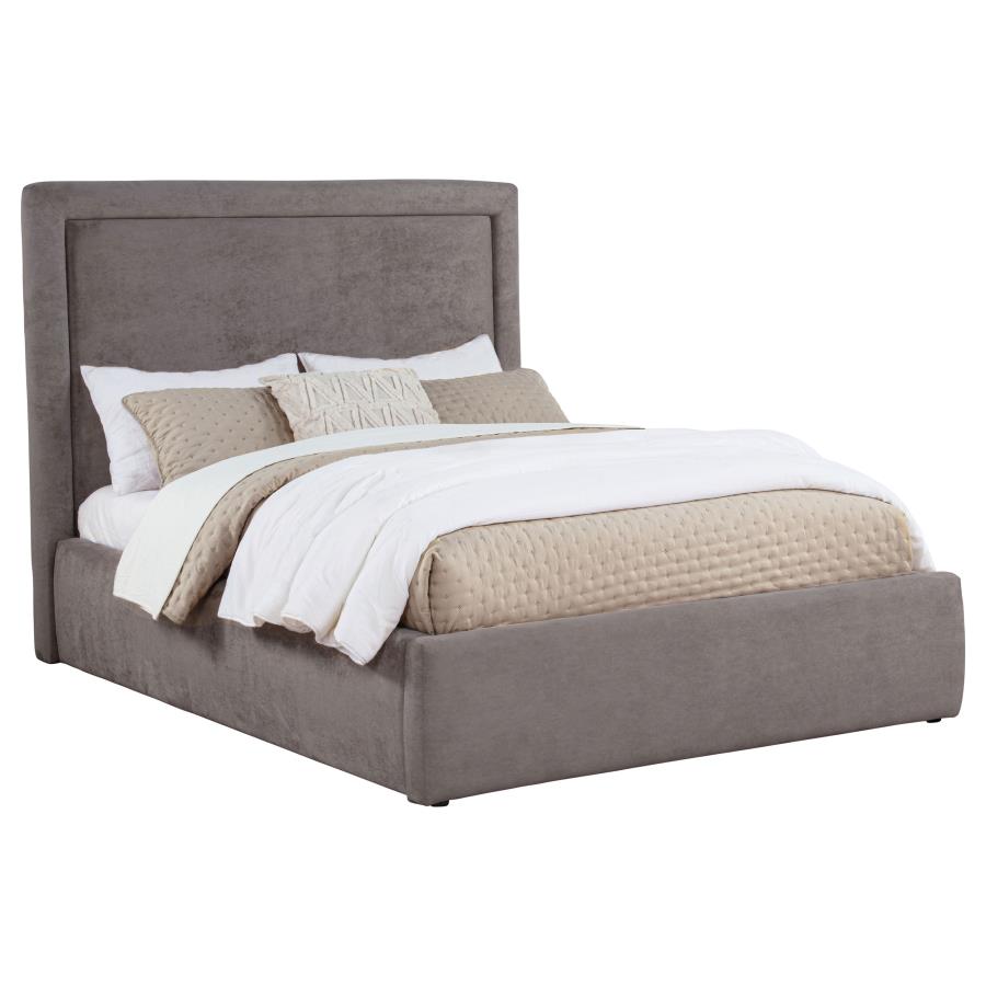Lawson 54-inch Upholstered Full Panel Platform Bed Mushroom-zoom-3