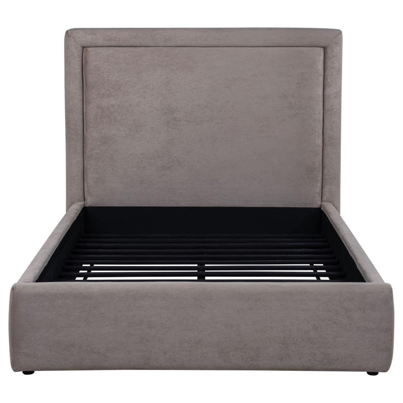 Lawson 54-inch Upholstered Full Panel Platform Bed Mushroom-zoom-