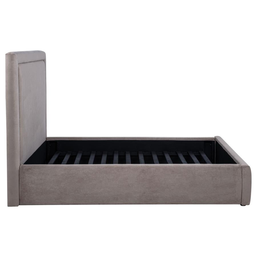 Lawson 54-inch Upholstered Full Panel Platform Bed Mushroom-6