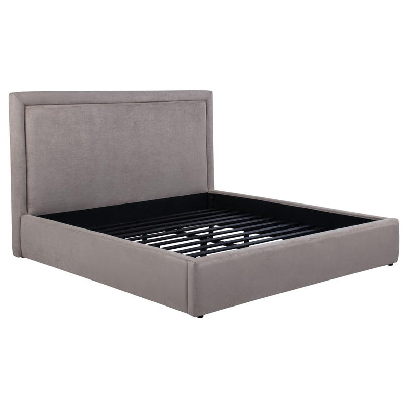 Lawson 54-inch Upholstered Eastern King Platform Bed Mushroom-zoom-