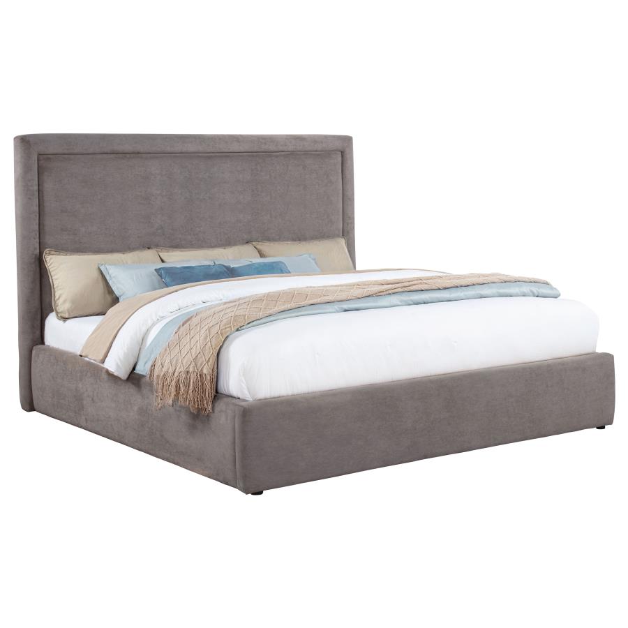 Lawson 54-inch Upholstered Eastern King Platform Bed Mushroom-zoom-3