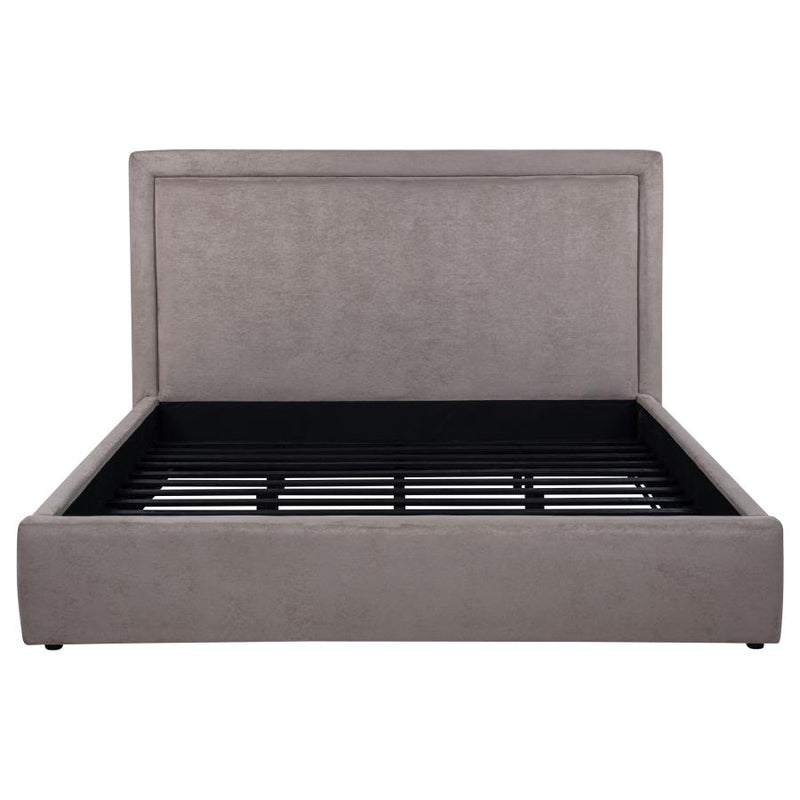 Lawson 54-inch Upholstered Eastern King Platform Bed Mushroom-zoom-