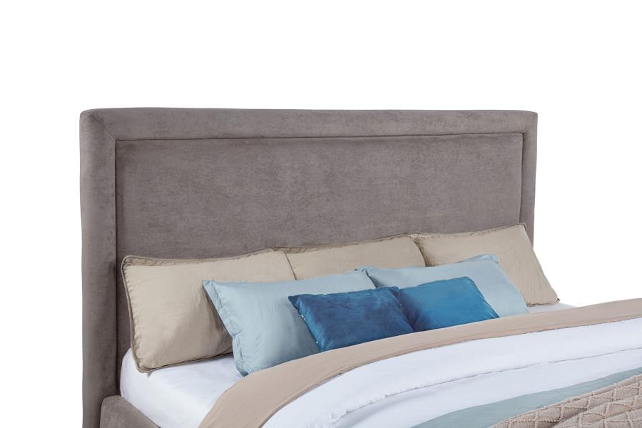 Lawson 54-inch Upholstered Eastern King Platform Bed Mushroom-zoom-7
