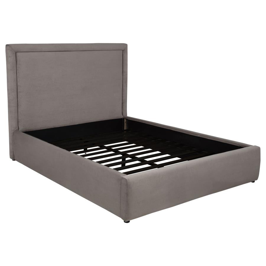 Lawson 54-inch Upholstered Queen Platform Bed Mushroom-zoom-1