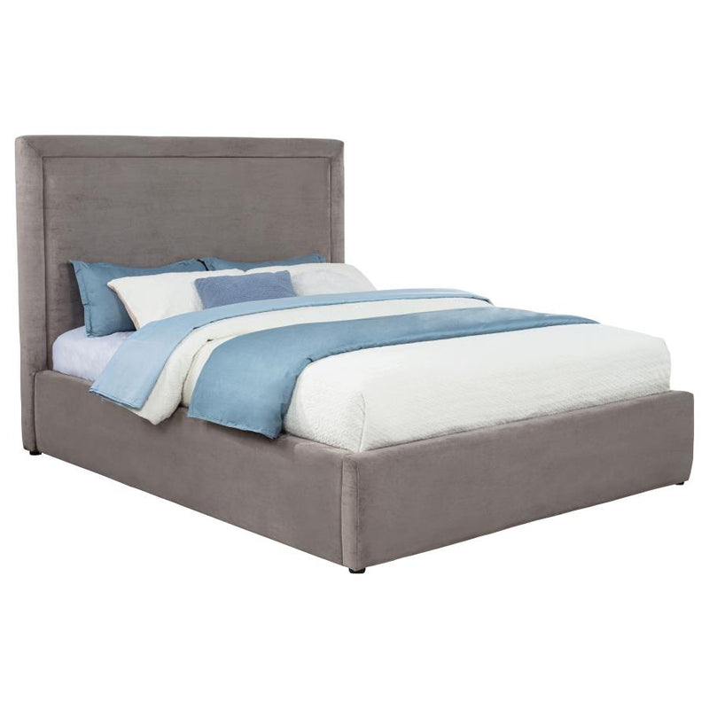 Lawson 54-inch Upholstered Queen Platform Bed Mushroom-zoom-
