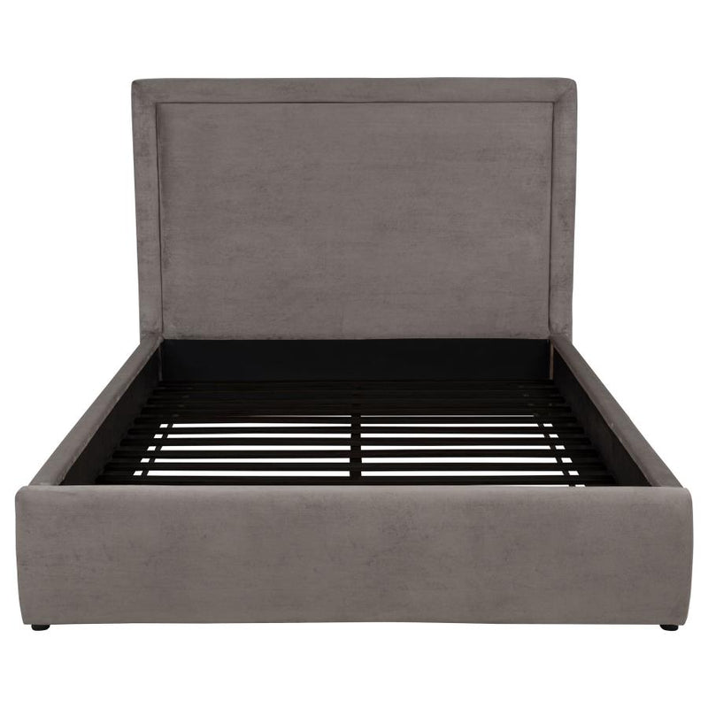 Lawson 54-inch Upholstered Queen Platform Bed Mushroom-zoom-