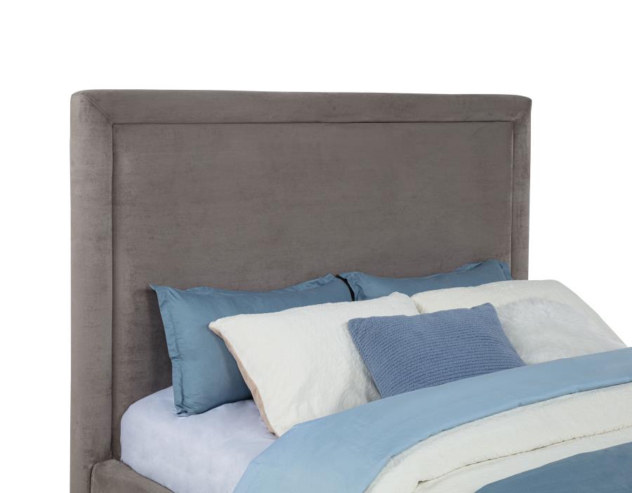 Lawson 54-inch Upholstered Queen Platform Bed Mushroom-zoom-7