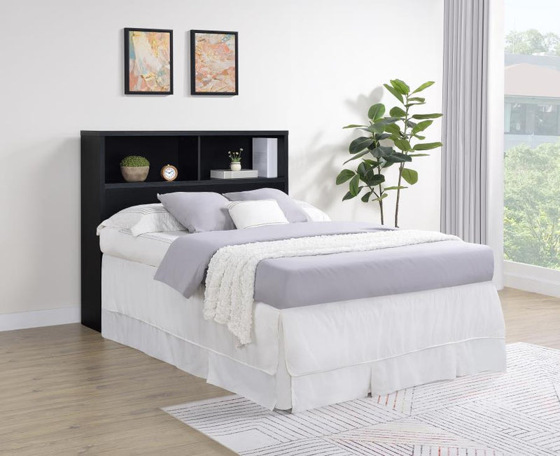 Westpark 49-inch Full Bookcase Headboard Black-zoom-