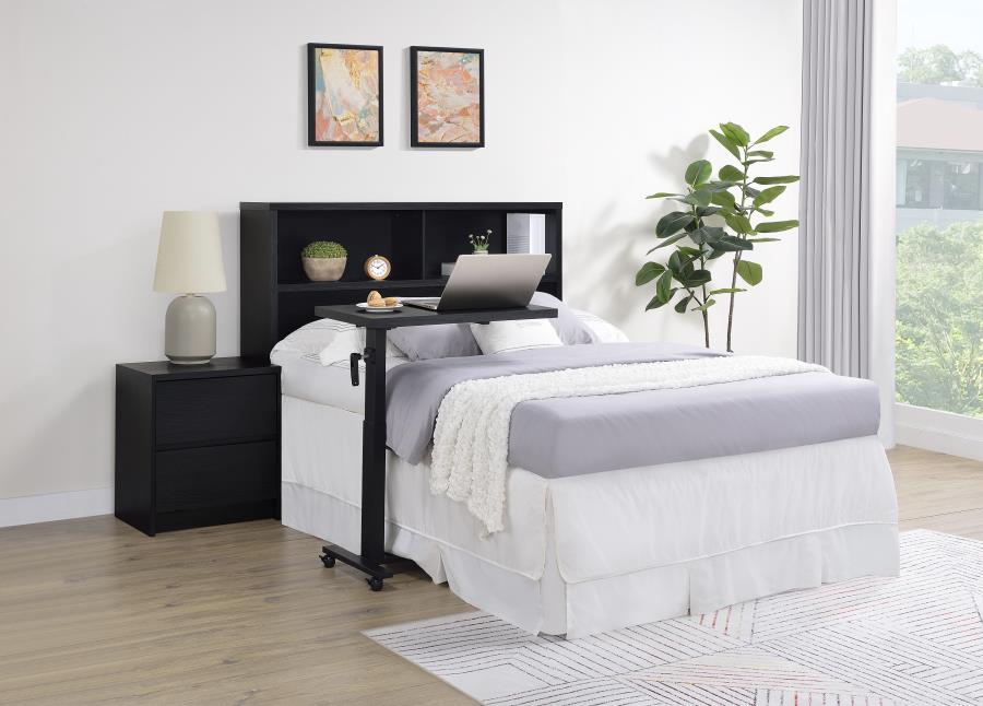 Westpark 49-inch Full Bookcase Headboard Black-9