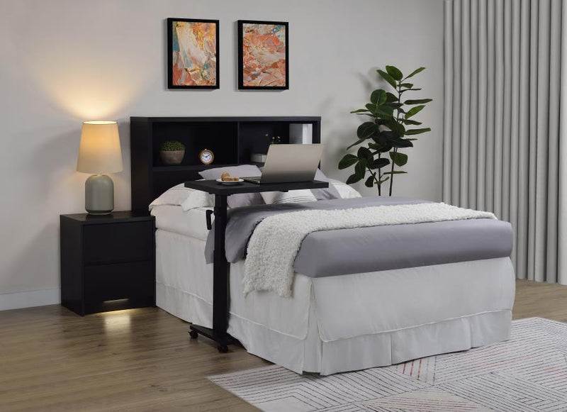 Westpark 49-inch Full Bookcase Headboard Black-zoom-