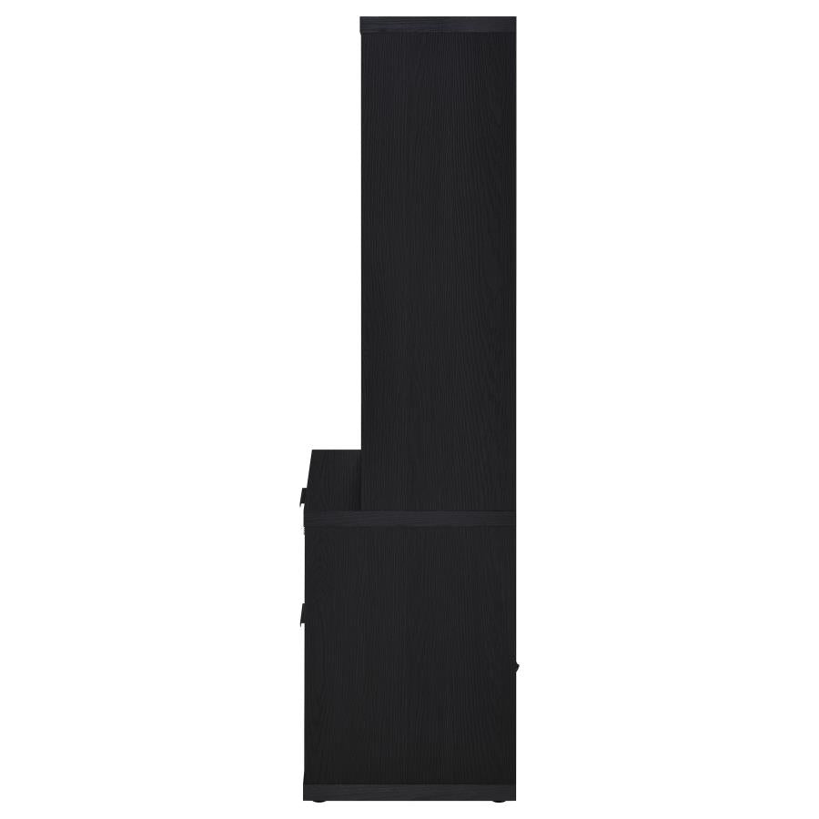 Westpark 3-piece Queen Bedroom Set Bookcase Headboard Black-12